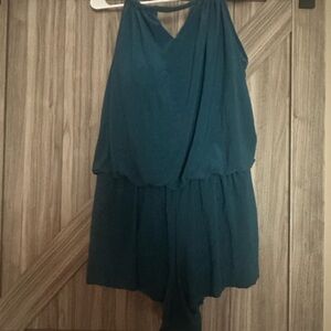 Aqua Green Swim Romper Size 18 W